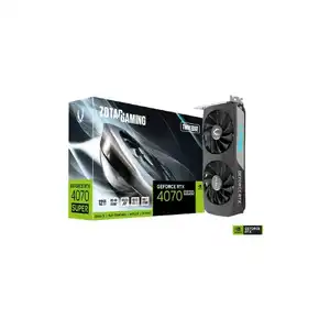 Zotac Gaming GeForce RTX 4070 SUPER Twin Edge Graphics Card, 12GB GDDR6X 192-Bit Memory, 2475 MHz Boost Clock, 7168 CUDA Cores, 21 Gbps Memory Clock, PCI Express 4.0 16x | ZT-D40720E-10M
